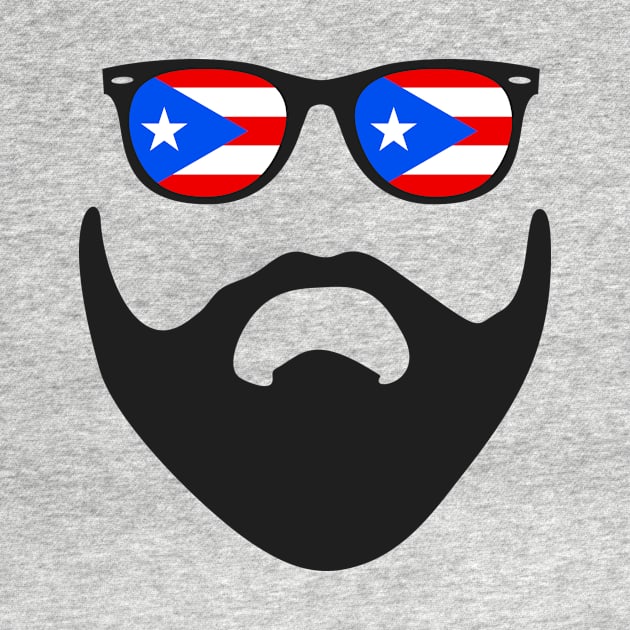 Puerto Rican Bearded Man Boricua Pride by PuertoRicoShirts